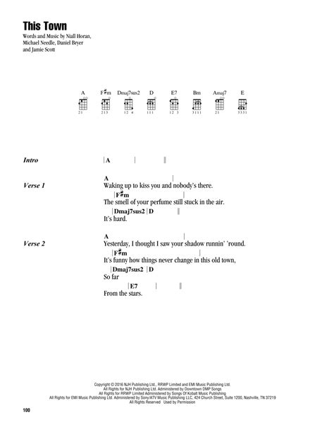 This Town UKULELE CHORDS (Niall Horan) .